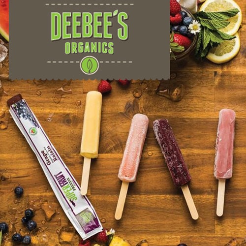 DeeBee's Organic fruit pops and freezies