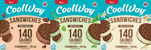 Coolway Low Calorie Ice Cream Sandwiches in Canada