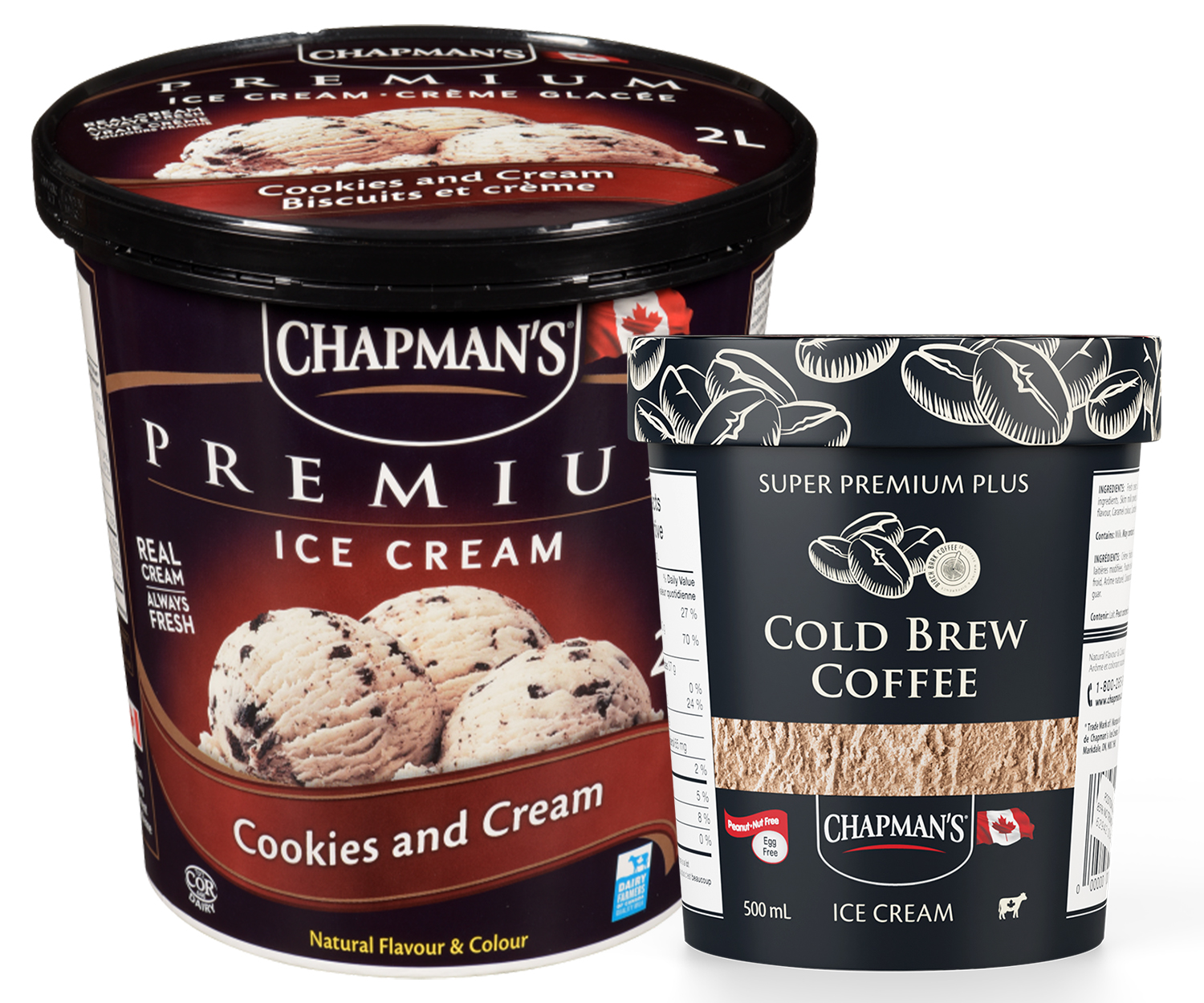 chapmans premium 2L ice cream and super premium plus ice cream from wholesale distributor transcold distribution