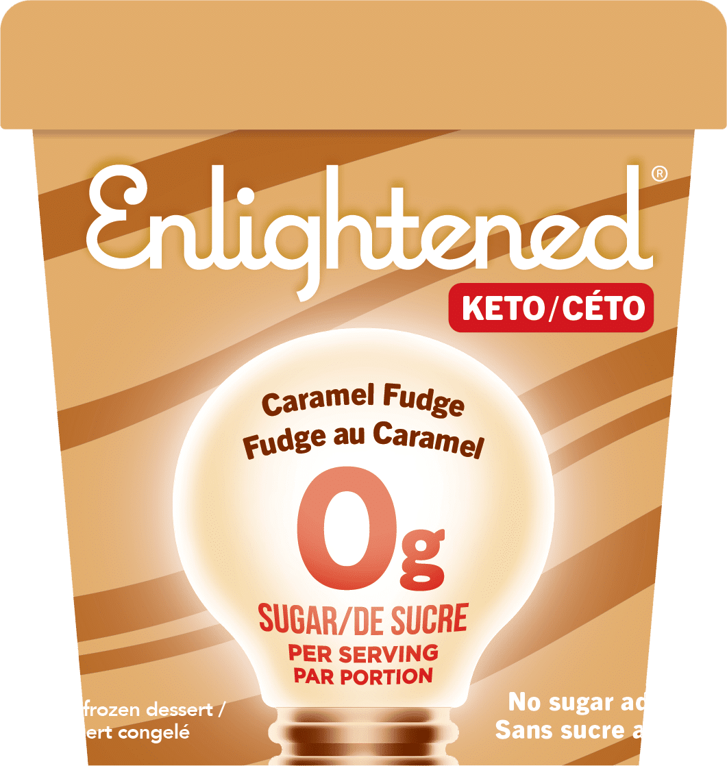 Enlightened Caramel Fudge Keto Ice Cream