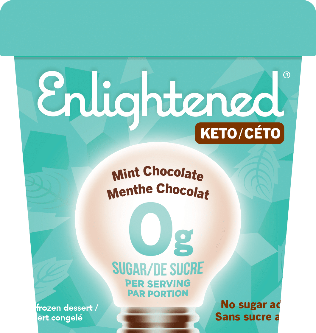 Enlightened Mint Chocolate Chip Keto Ice Cream