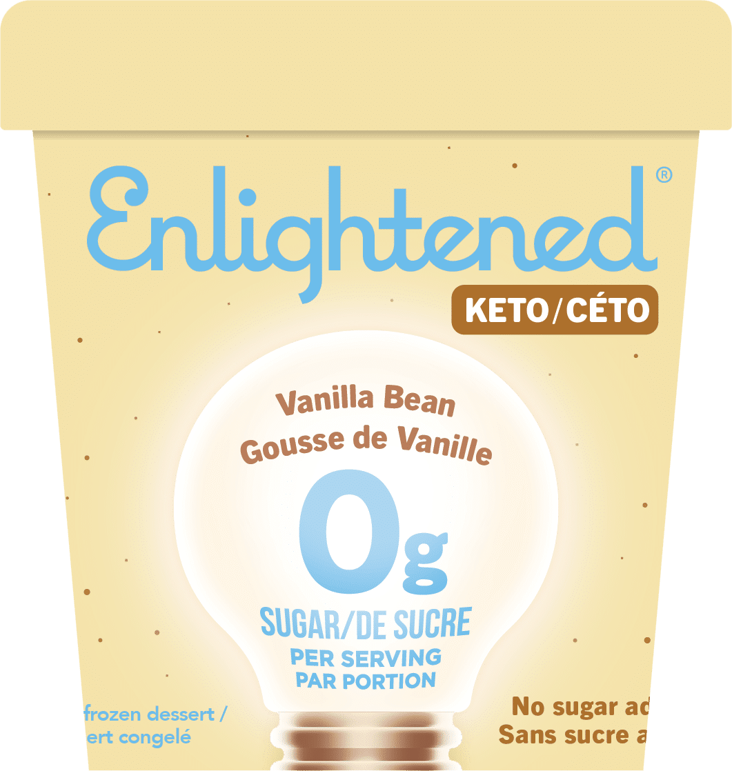 Enlightened Vanilla Bean keto ice cream