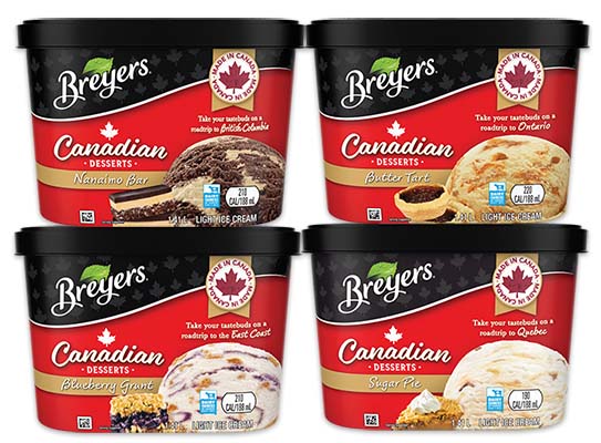 breyers icecream pint canadian desserts wholesale supplier distributor from transcold distribution