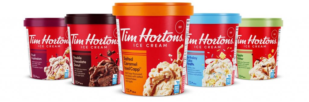 tim hortons ice cream pints from wholesale distribution company transcold distribution