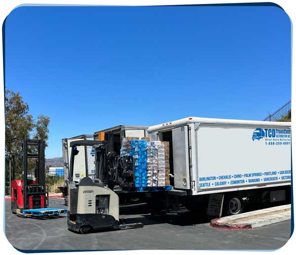 Loading a TCD truck in San Diego