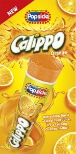 popsicle calippo orange new product from wholesale distribution company transcold distribution