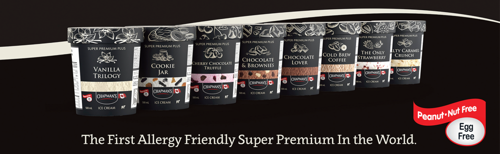 chapman's new premium ice cream super premium plus from transcold distribution