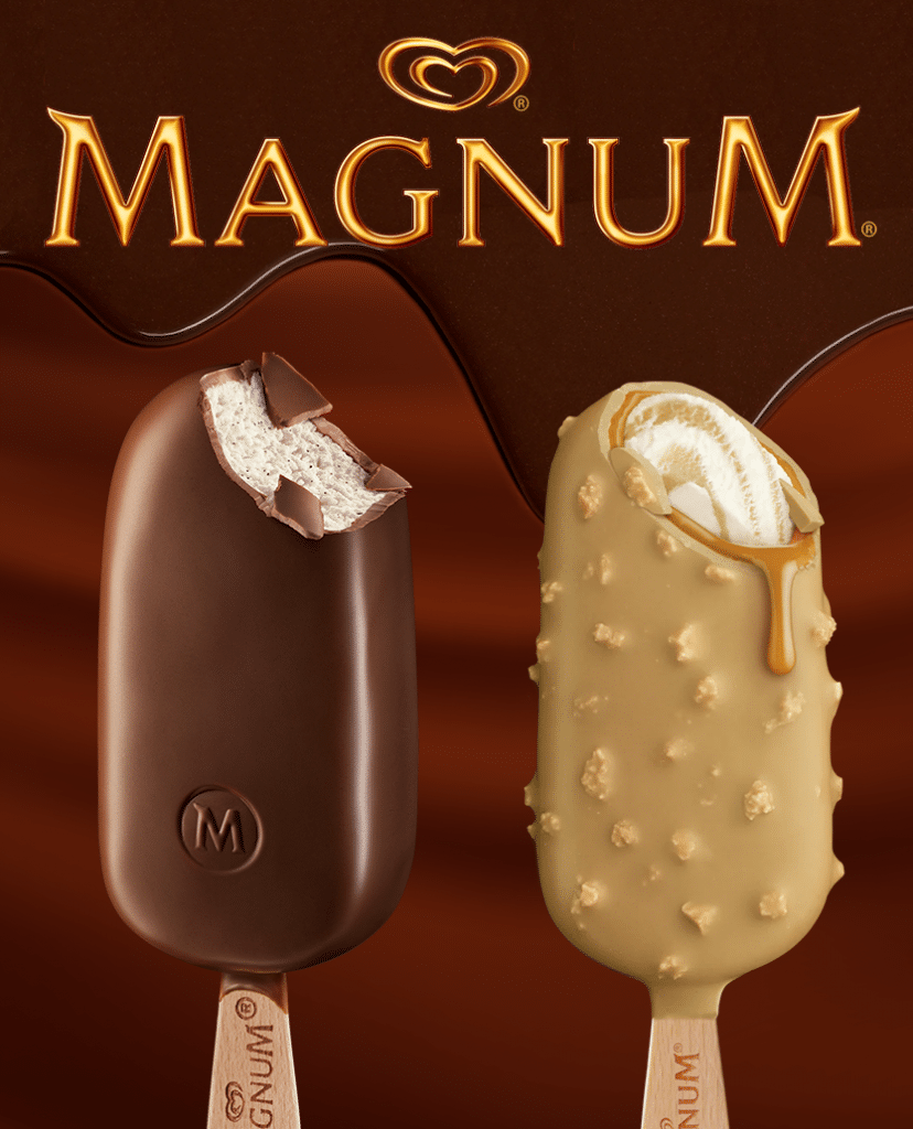 Magnum double gold caramel and classic impulse bar from transcold distribution