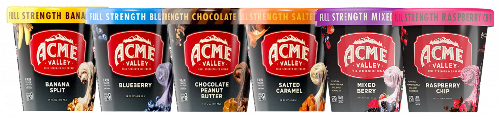 acme new ice cream pints from transcold distribution