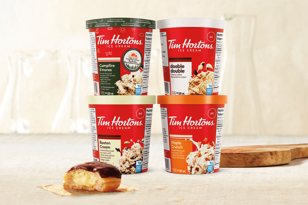 tim hortons new ice cream pints from wholesale distributor transcold distribution