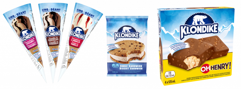 klondike single serve cookie sandwich and cones and oh henry barsfrom wholesale distributor transcold distribution