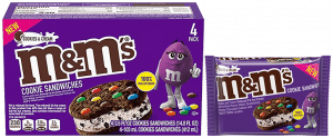 m&m cookies and cream ice cream sandwiches from wholesale distributor transcold distribution