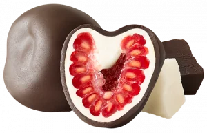 trufru chocolate covered raspssberry from wholesale distribution company transcold distribution