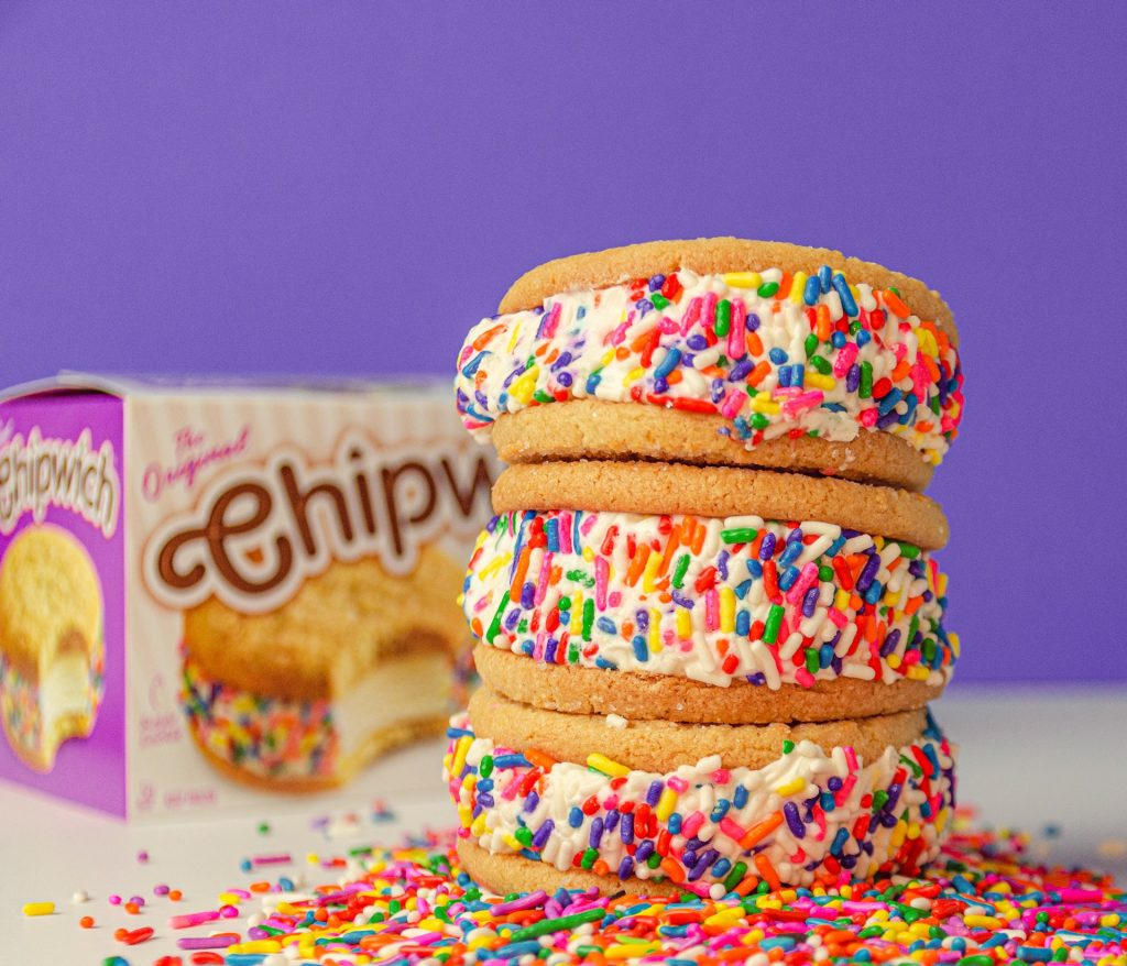 chipwich new flavors mint chocolate chip and birthday cake ice cream sandwich from wholesale distributor transcold distribution usa pnw wa or