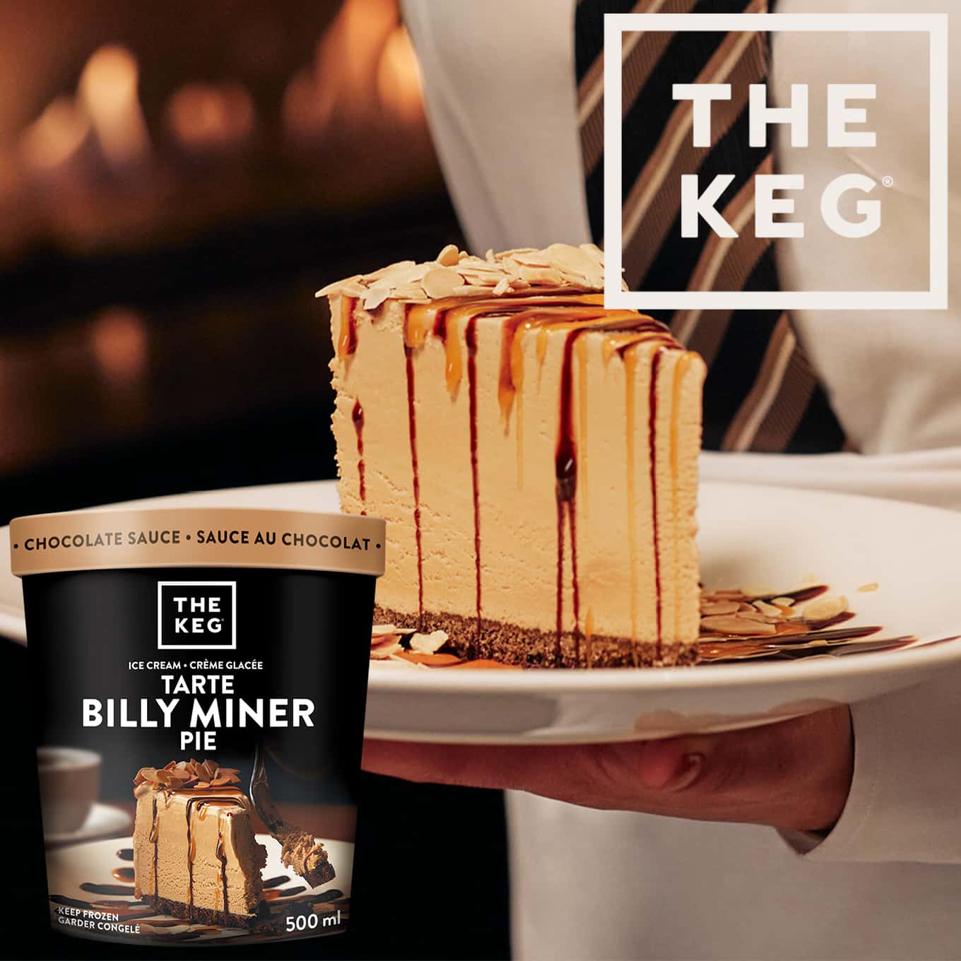 The keg billy miner pie ice cream pint creme brulee raspberry cheesecake from the the keg wholesaler transcold distribution