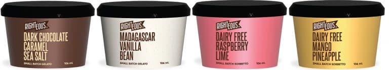Righteous mini cups gelato and sorbetto from transcold distribution
