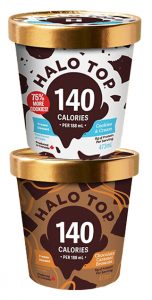 halo top cookies and cream and chocolate caramel brownie from wholesale distributor transcold distribution