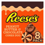 reese peanut butter chocolate ice cream cone from wholesale distributor transcold distribution